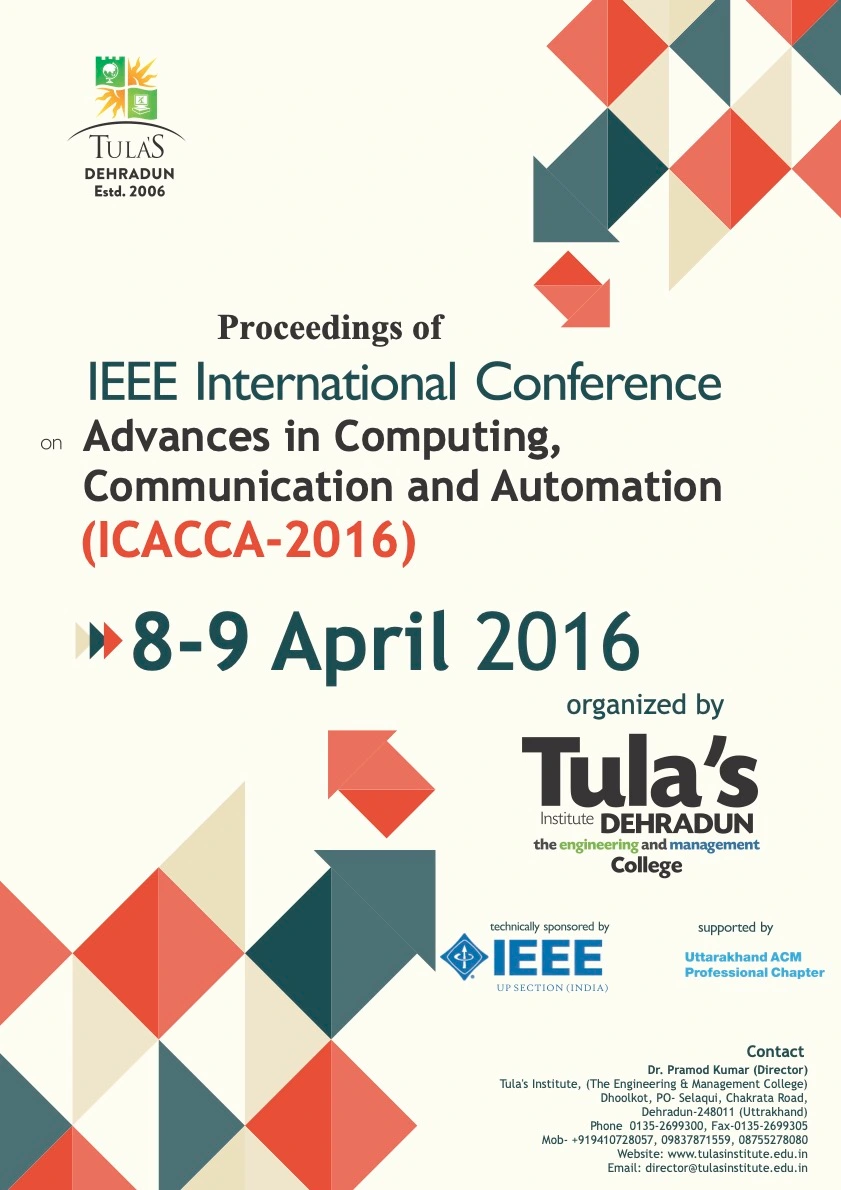 ICACCA 2016 Conference